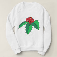 "Fudsy Faces", Happy Holly Kerstmis, Sweatshirt