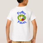 "Fudsy Faces", Kerstmis Houd het Eenvoudig, Sweats T-shirt (Achterkant)