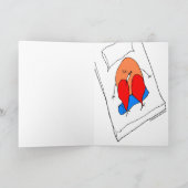 "Fudsy fait face", obtiennent bien, carte de voeux (Intérieur)