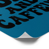 Fueled By Adhd And Caffeine Hyperactivity Adult Hu Poster (Hoek)