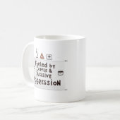 Fueled by Coffee & Passive Aggression – Office Mug Koffiemok (Voorkant links)