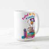 Fueled by Learning Goose Mug – Back to School Fun  (Devant droit)