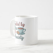 Fueled by Tea and Anxiety Mug – Funny Tea Lover  (Devant gauche)