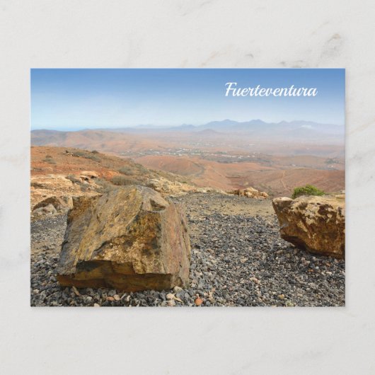 Fuerteventura bergen briefkaart (Voorkant)