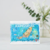 Fuerteventura Canarias Espagne Carte illustrée (Debout devant)