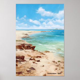 Fuerteventura Canarische Eilanden Spanje Reizen Poster