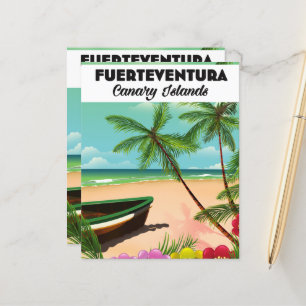 Fuerteventura Canary Islands Holiday briefkaart.