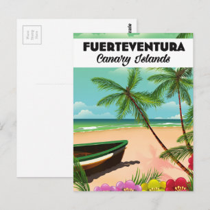 Fuerteventura Canary Islands Holiday briefkaart. Briefkaart