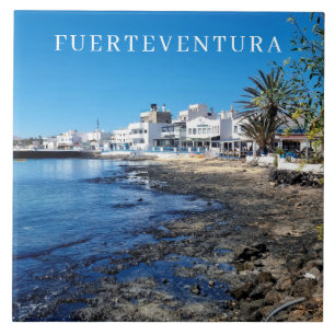 Fuerteventura Corralejo uitzicht keramische tegel Tegeltje