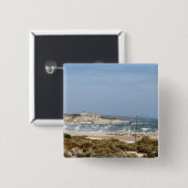 Fuerteventura Vierkante Button 5,1 Cm (Voorkant /achterkant)