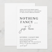 Fugitive Feest na de Bruiloft, Niets Gekunsteld Al Kaart (Voorkant / Achterkant)