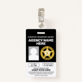 FUGITIVE RECOVERY AGENT BADGE (Achterkant met clip)