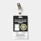 FUGITIVE RECOVERY AGENT BADGE (Achterkant met clip)