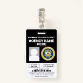 FUGITIVE RECOVERY AGENT BADGE (Achterkant met clip)