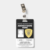 FUGITIVE RECOVERY AGENT BADGE (Achterkant met clip)