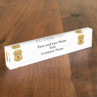 FUGITIVE RECOVERY AGENT BADGE DESK NAME BORD NAAMBORDJE