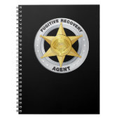 FUGITIVE RECOVERY AGENT BADGE NOTITIEBOEK (Voorkant)