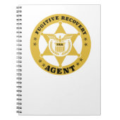 FUGITIVE RECOVERY AGENT BADGE NOTITIEBOEK (Voorkant)