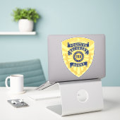 FUGITIVE RECOVERY AGENT BADGE STICKER (Laptop op bureau)