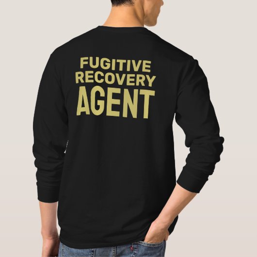 FUGITIVE RECOVERY AGENT BADGE T-SHIRT (Achterkant)