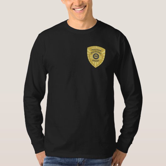 FUGITIVE RECOVERY AGENT BADGE T-SHIRT (Voorkant)