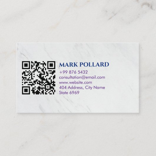 Fugitive Recovery Agent | Elegant wit Visitekaartje (Achterkant)