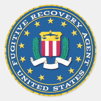 Fugitive Recovery Agent Ronde Sticker