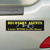 Fugitive Recovery Bumpersticker (Op auto)