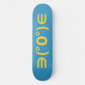 Fugu Kaomoji Japans Emoticon Skateboard (Voorkant)