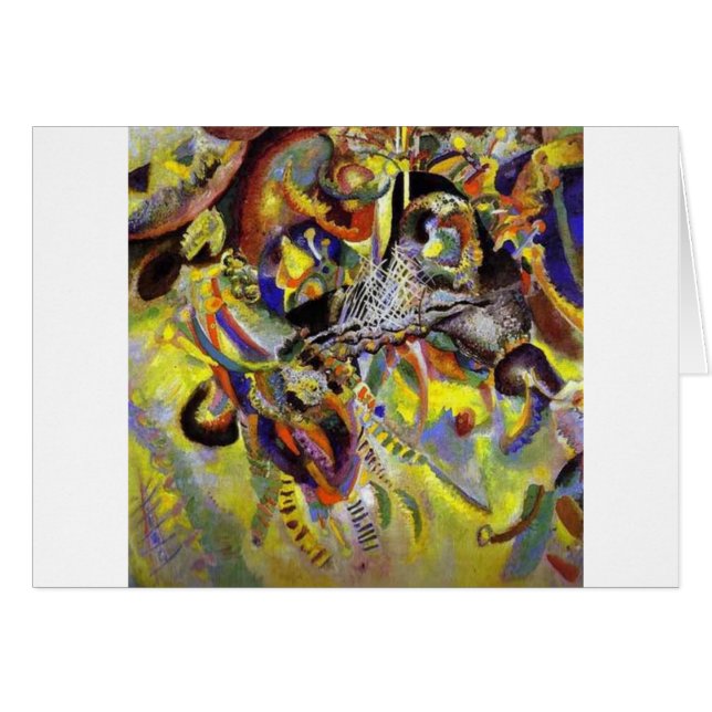 Fugue peinture Abstraite par Kandinsky (Devant horizontal)