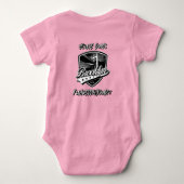 Fuhgeddaboudit Brooklyn Logo Ontwerp Romper (Achterkant)