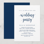 Fuite, C'est une fête après le mariage Invitation (Devant / Derrière)