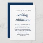 Fuite, C'est une fête après le mariage  Invitation (Devant / Derrière)