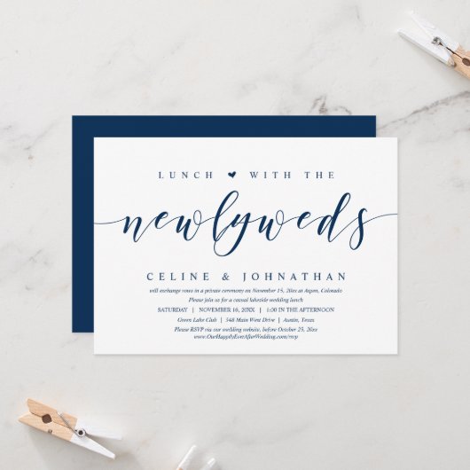 Fuite de mariage, invitation à déjeuner avec les j (Devant/Arrière en situation)