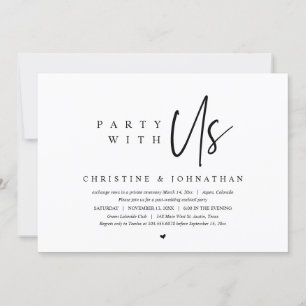 Fuite de mariage, invitation à faire la fête avec