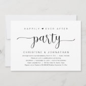 Fuite de mariage, invitation à la fête pour toujou (Devant)