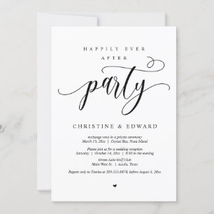Fuite de mariage, invitation à la fête pour toujou