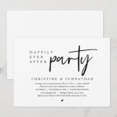 Fuite de mariage, invitation à la fête pour toujou (Devant / Derrière)