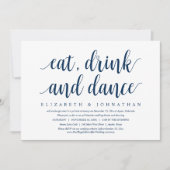 Fuite de mariage, Invitation à manger, boire et da (Devant)