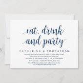 Fuite de mariage, invitation à manger, boire et fa (Devant)