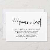 Fuite de mariage, Invitation de mariage juste célé (Devant)