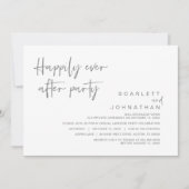 Fuite de mariage, invitation pour la fête de bonhe (Devant)