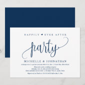 Fuite de mariage, invitation pour la fête du bonhe (Devant / Derrière)