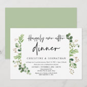 Fuite de noces, Dîner à tout jamais Invitation (Devant / Derrière)