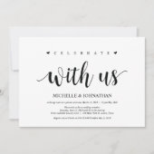 Fuite en amoureux, célébrez avec nous Invitations (Devant)