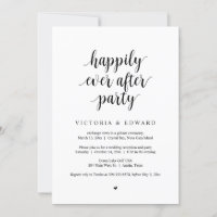 Fuite en mariage, invitation à la fête de bonheur