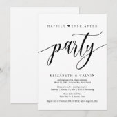 Fuite en mariage, invitation à la fête pour toujou (Devant / Derrière)