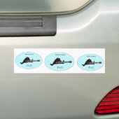 FUJ drievoudige bumpersticker snijdt deze in (Op auto)