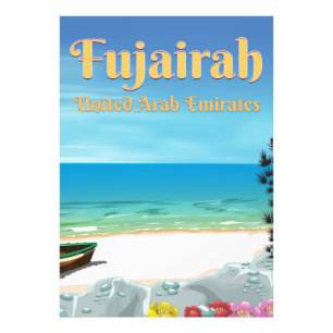 Fujairah United Arab Emirates strand poster