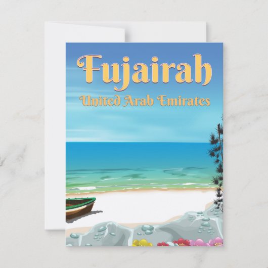 Fujairah United Arab Emirates strand poster (Voorkant)